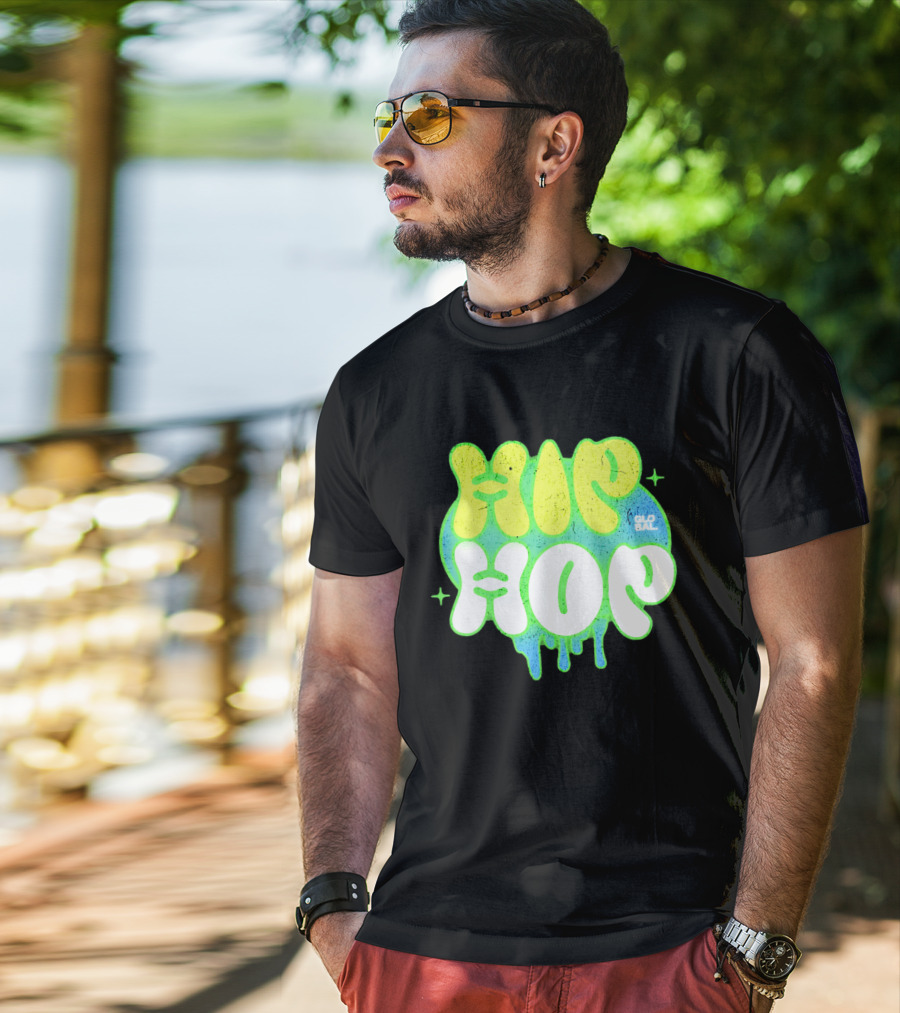 HIP HOP GLOBAL Drip Style Graffiti T-Shirt