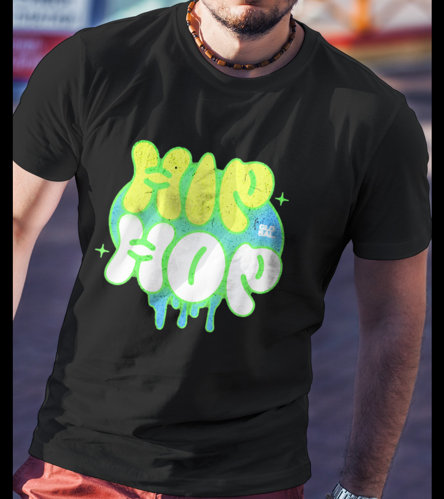 HIP HOP GLOBAL Drip Style Graffiti T-Shirt