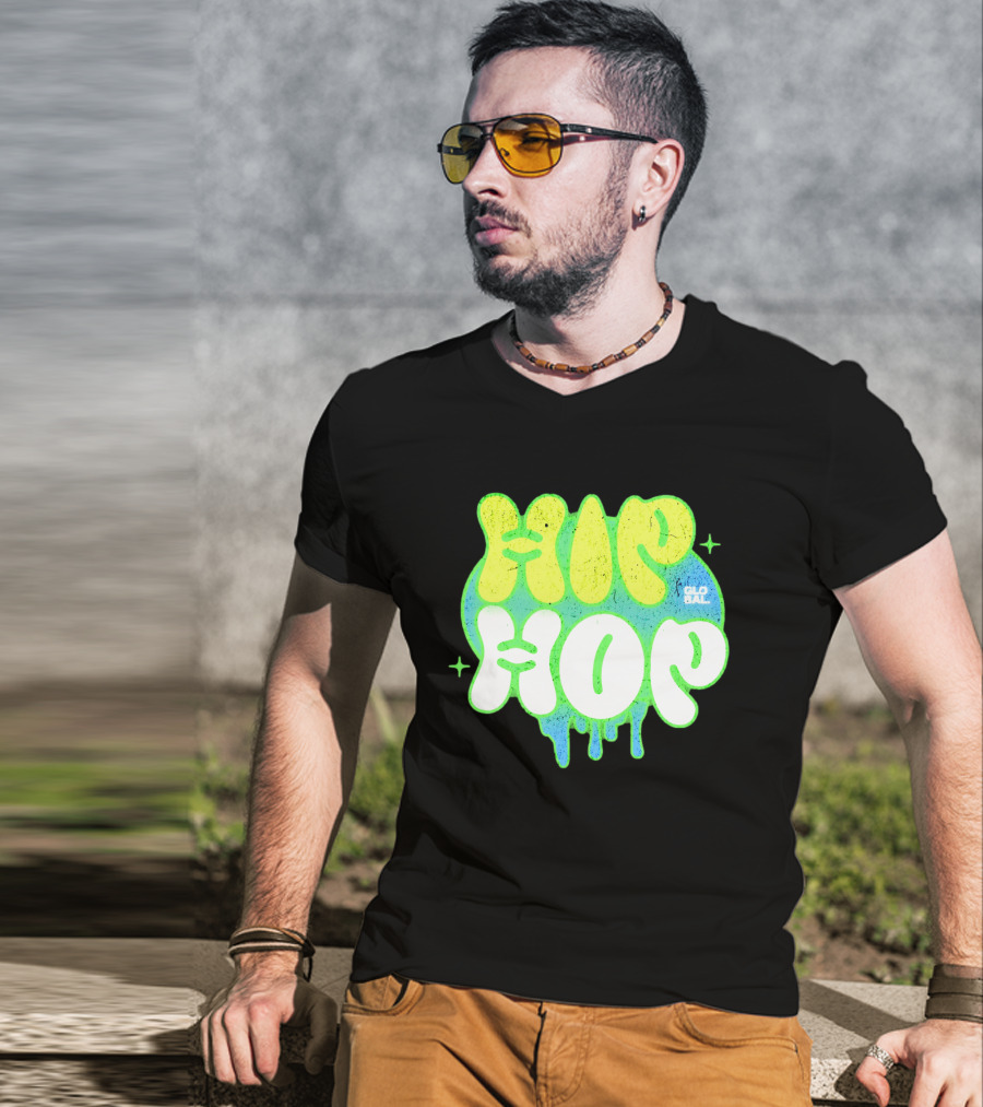 HIP HOP GLOBAL Drip Style Graffiti T-Shirt