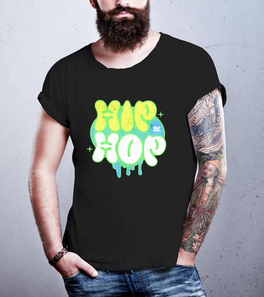 HIP HOP GLOBAL Drip Style Graffiti T-Shirt