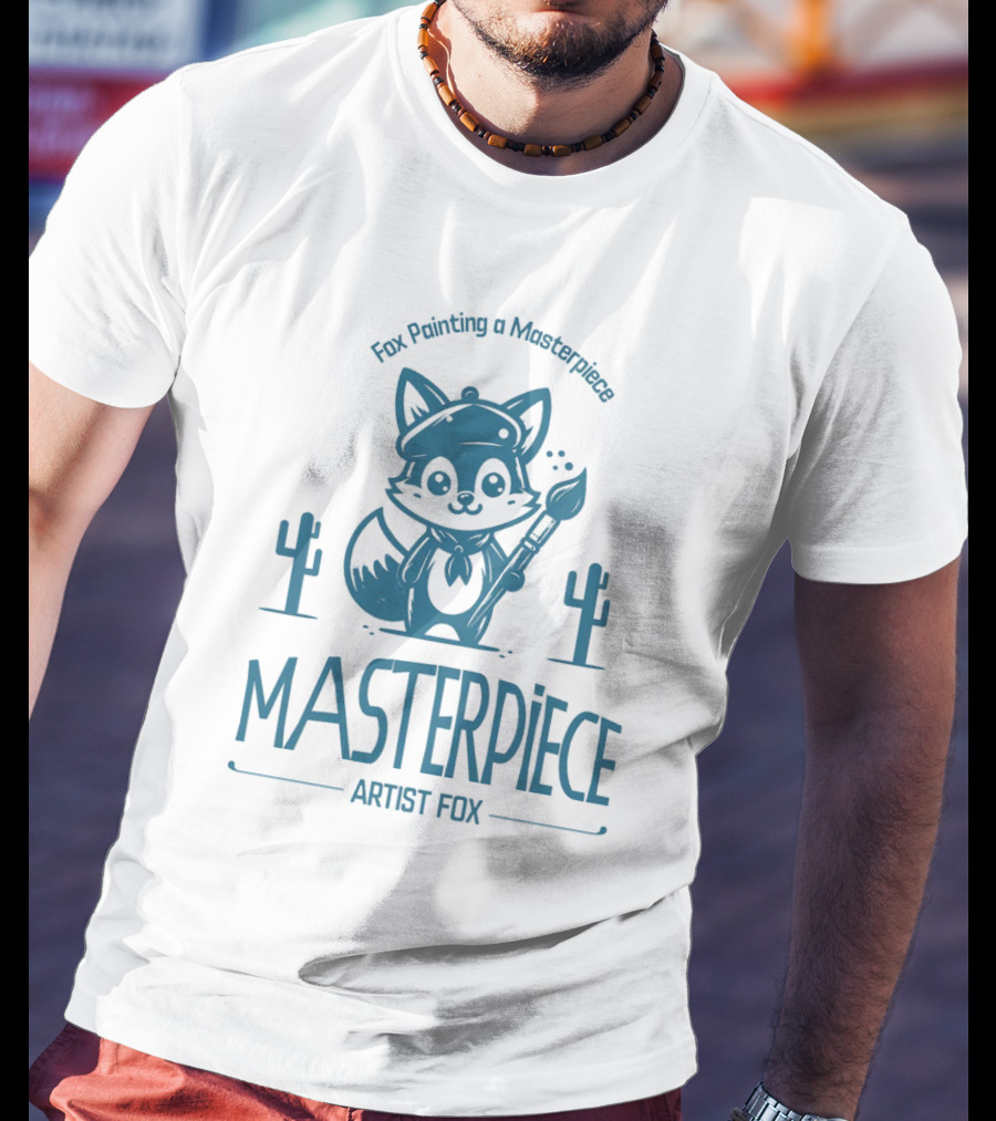 Fox Painting A Masterpiece Artist Fox MASTERPiECE T-Shirt