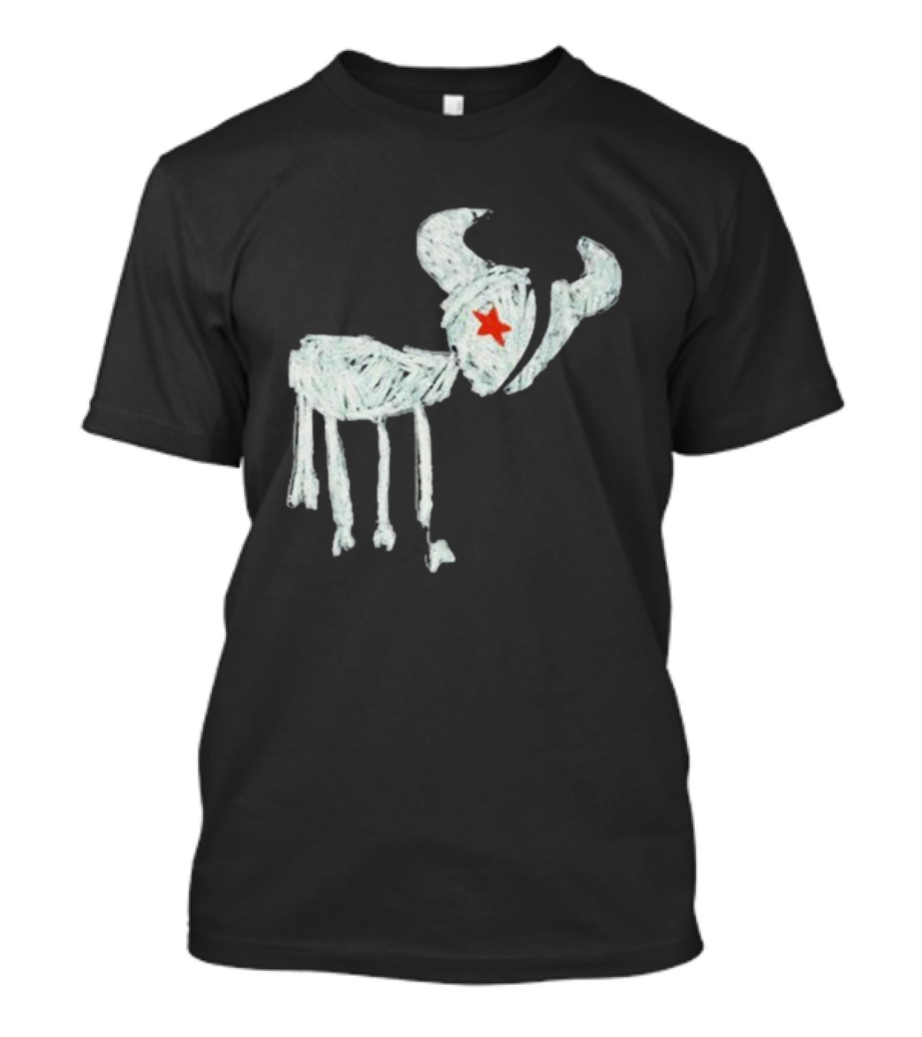 WeAreTexans Bull Design With Star For All Texans T-Shirt