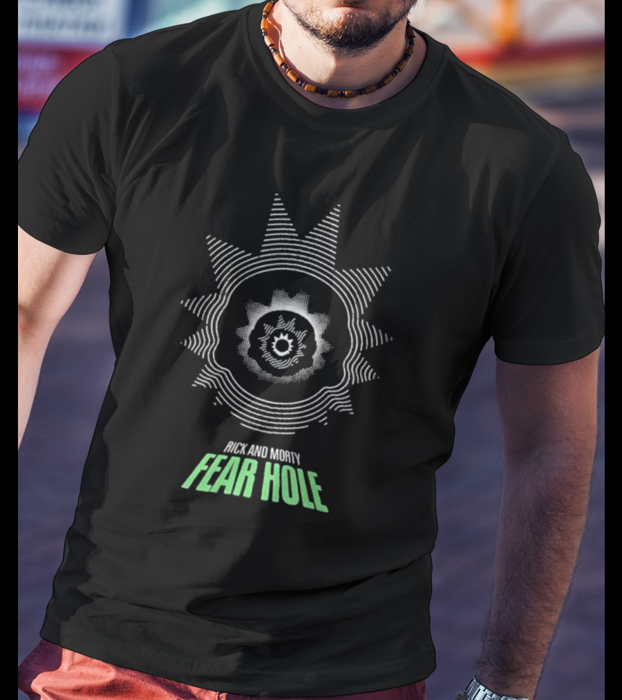Rick And Morty Fear Hole Psychedelic Crown T-Shirt