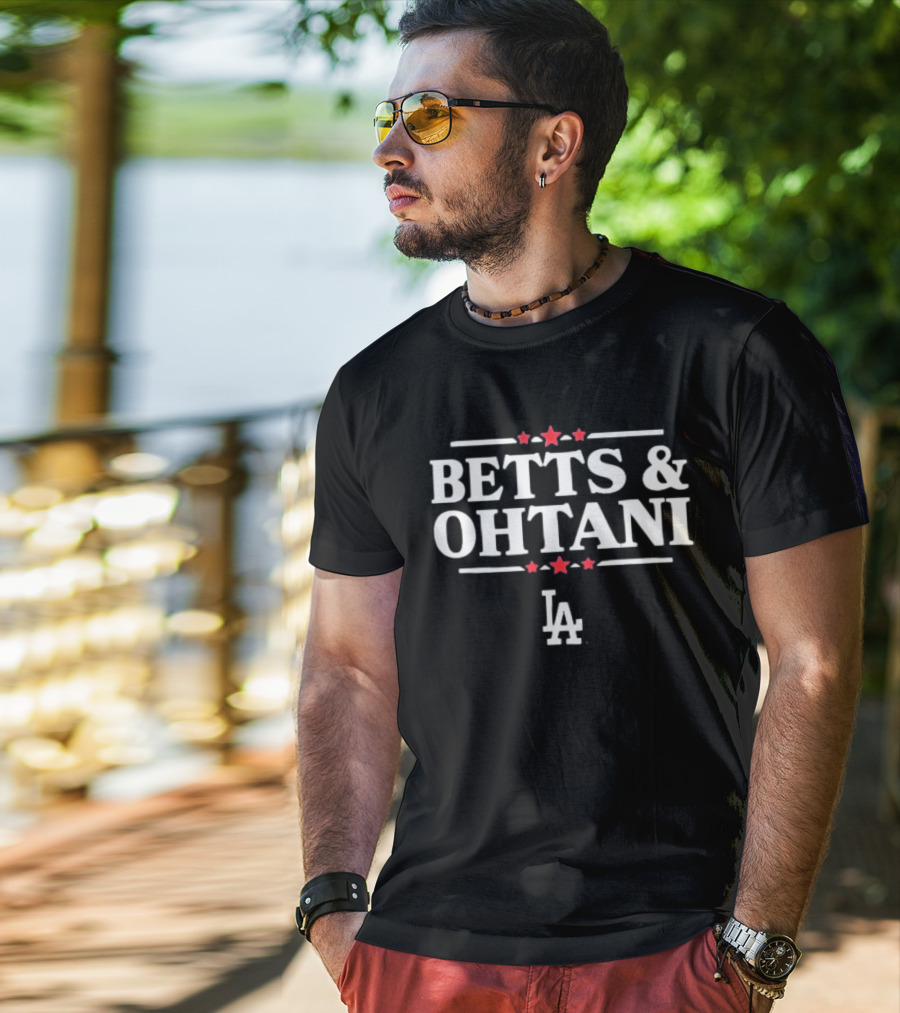 BETTS And OHTANI LA Dodgers Stars T-Shirt