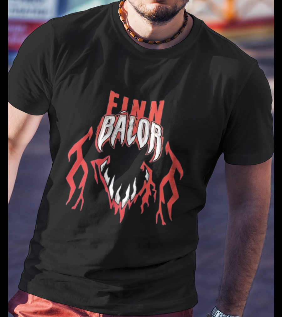 Finn Balor Demon King Jaws Teeth T-Shirt