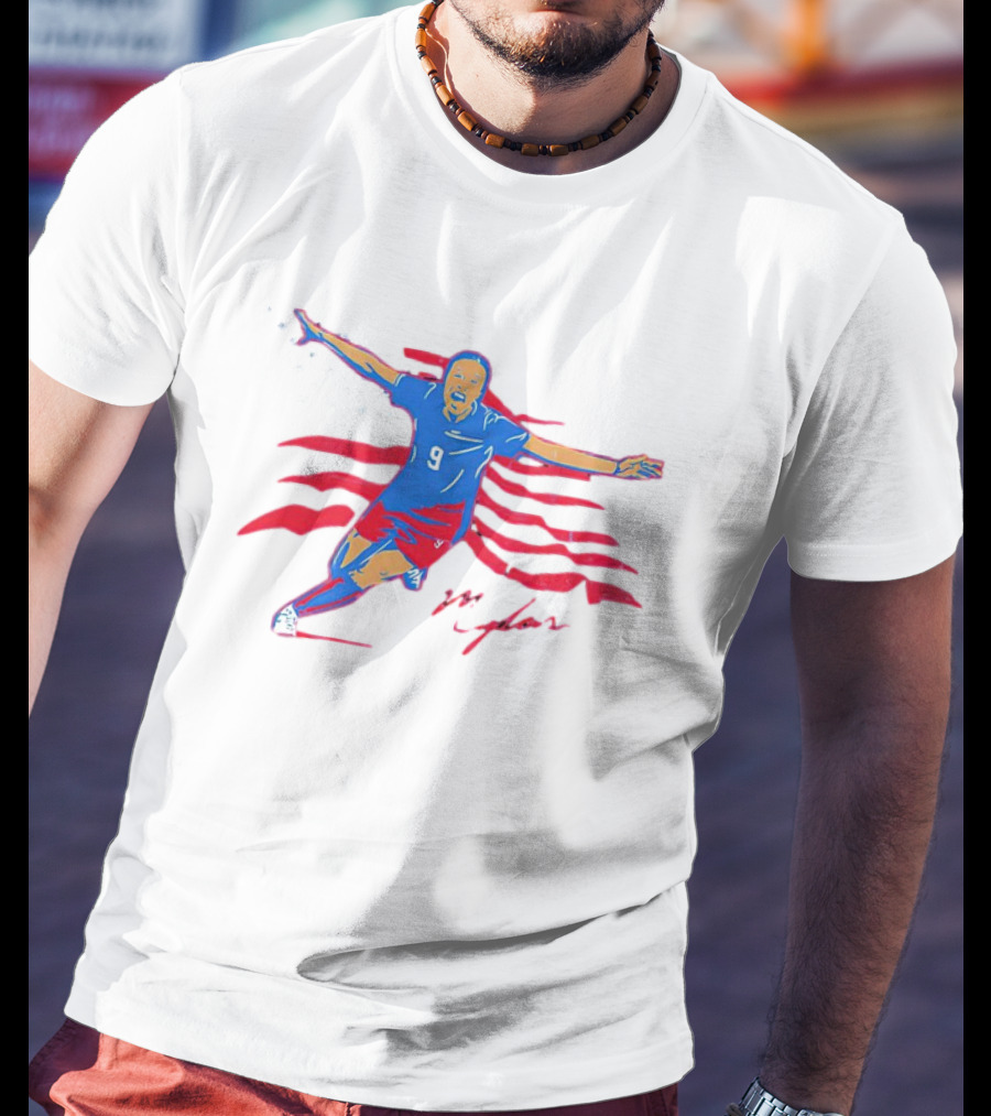 Mallory Swanson Golden Goal USA Soccer Patriotic T-Shirt