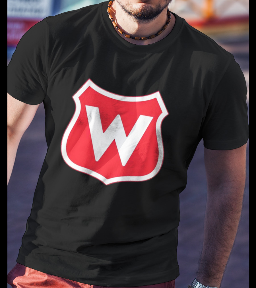 Montreal Wanderers Red White Shield Emblem With Bold W T-Shirt