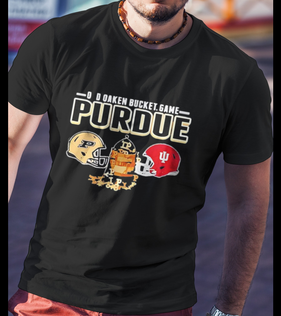 Old Oaken Bucket Game Purdue Boilermakers Indiana Hoosiers Football Rivalry T-Shirt