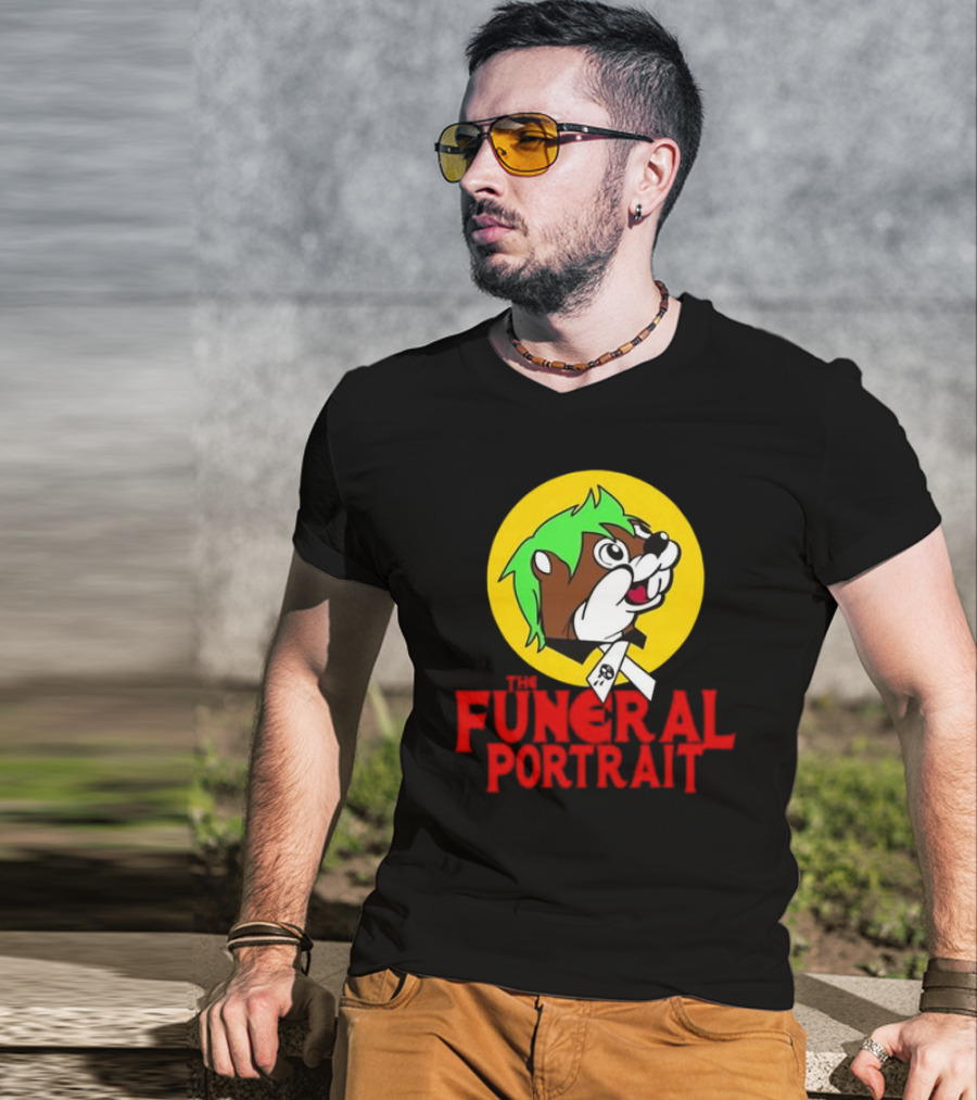 Buc-Ee’s The Funeral Portrait Skull Ribbon T-Shirt