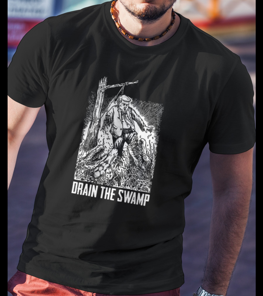 Drain The Swamp – Diablo Macabre Political Cartoon T-Shirt