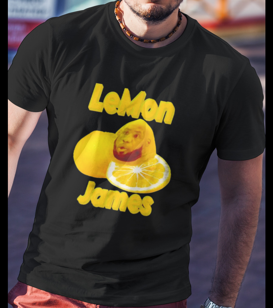 LeMon James Lebron James Face On Lemon T-Shirt