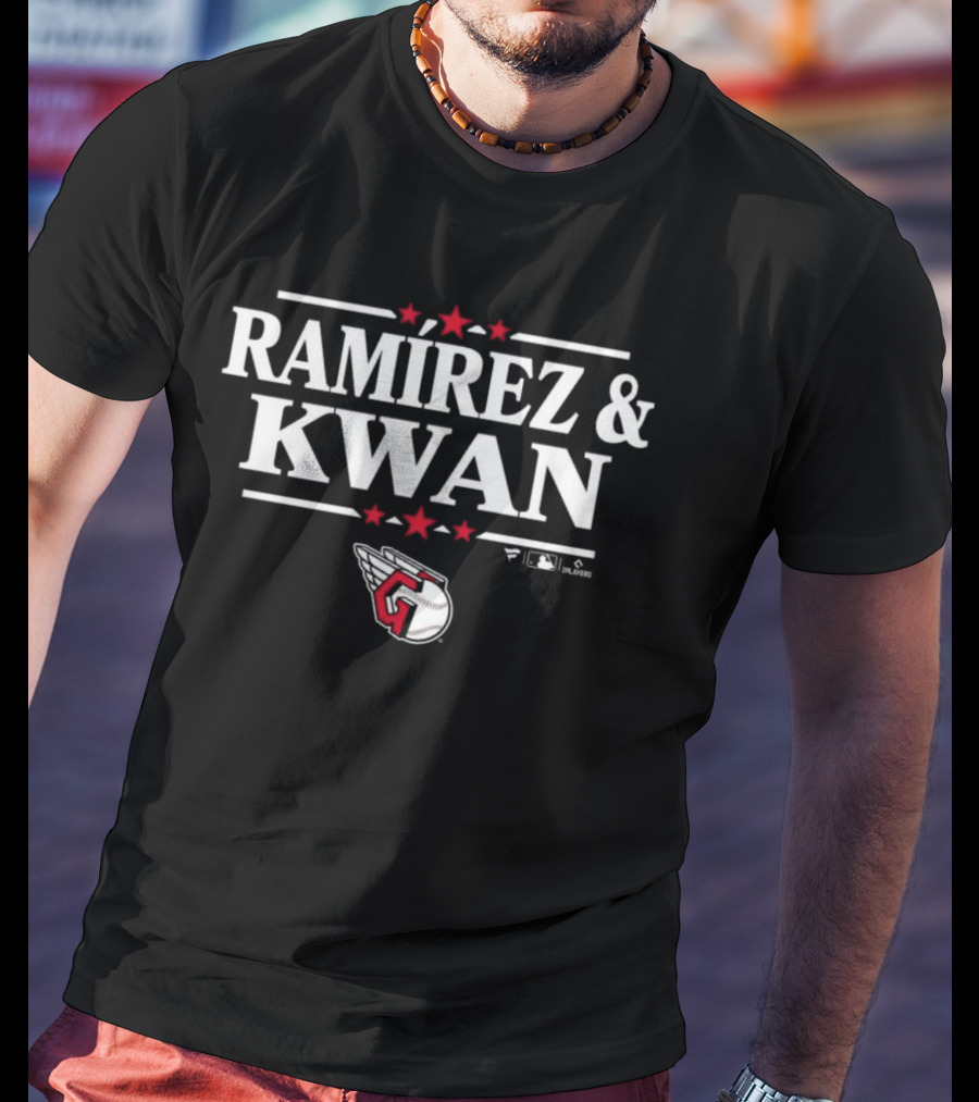 Cleveland Guardians José Ramírez And Steven Kwan MLBPA Players T-Shirt