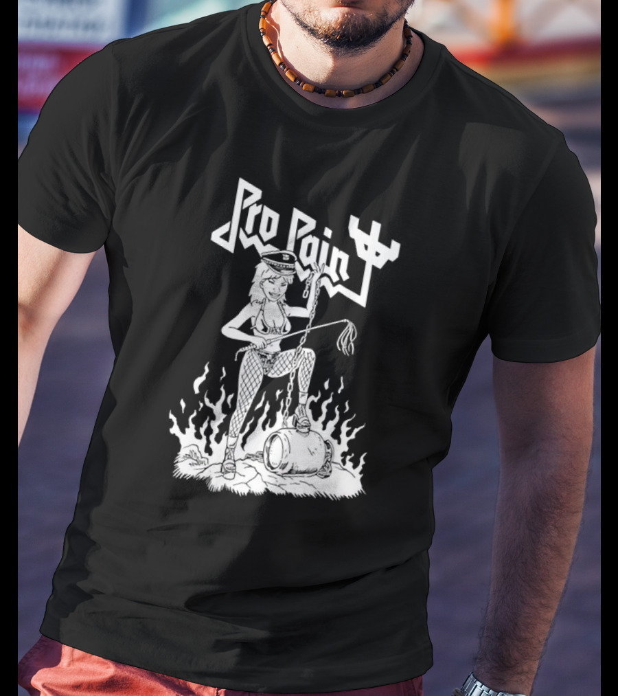 Pro Pain Diablo Macabre Chain And Flames T-Shirt