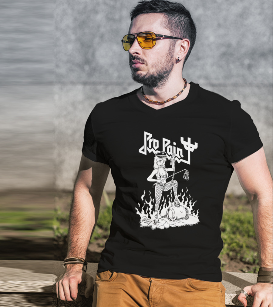 Pro Pain Diablo Macabre Chain And Flames T-Shirt