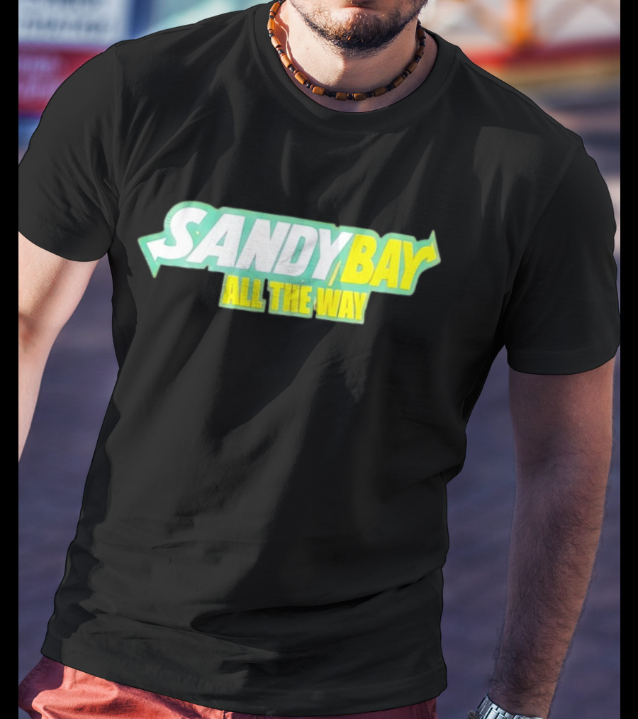 Sandy Bay All The Way Retro Block Text T-Shirt