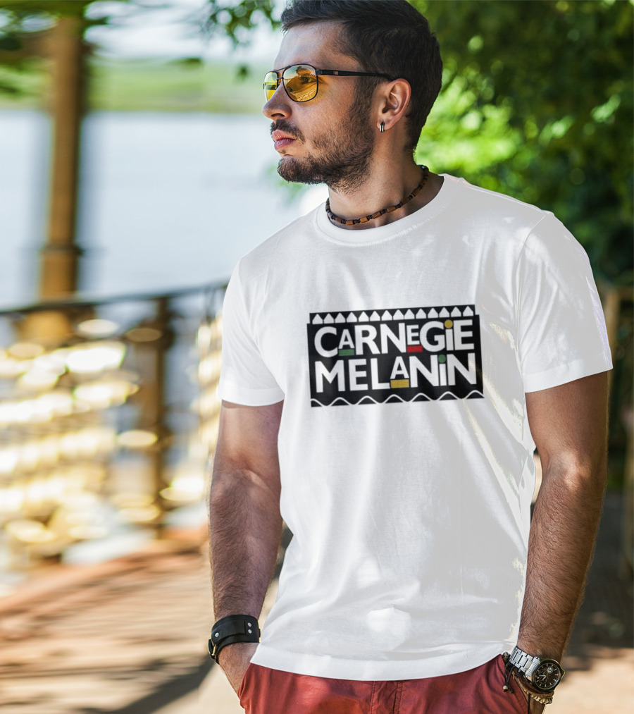 Carnegie Melanin African Heritage Pride Text T-Shirt