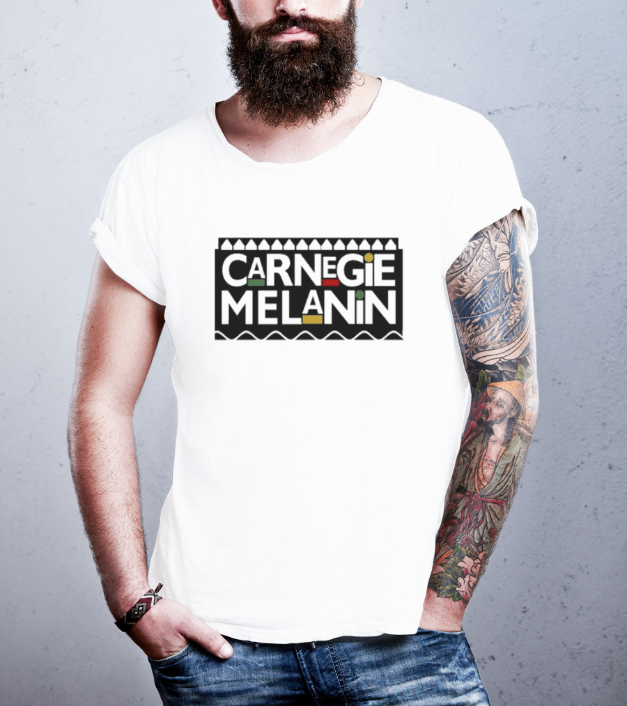 Carnegie Melanin African Heritage Pride Text T-Shirt