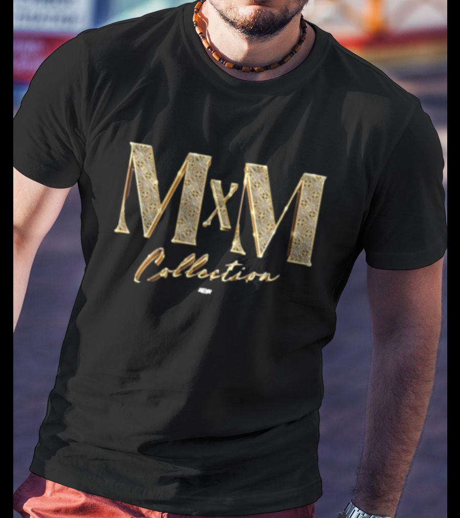 MxM Collection – Gold Text Style Design By MxM T-Shirt