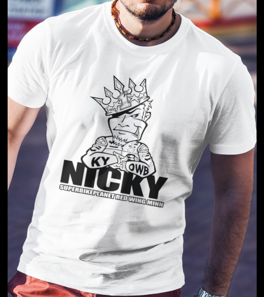 Nicky KY OWB Superbikeplanet Red Wing Minn T-Shirt