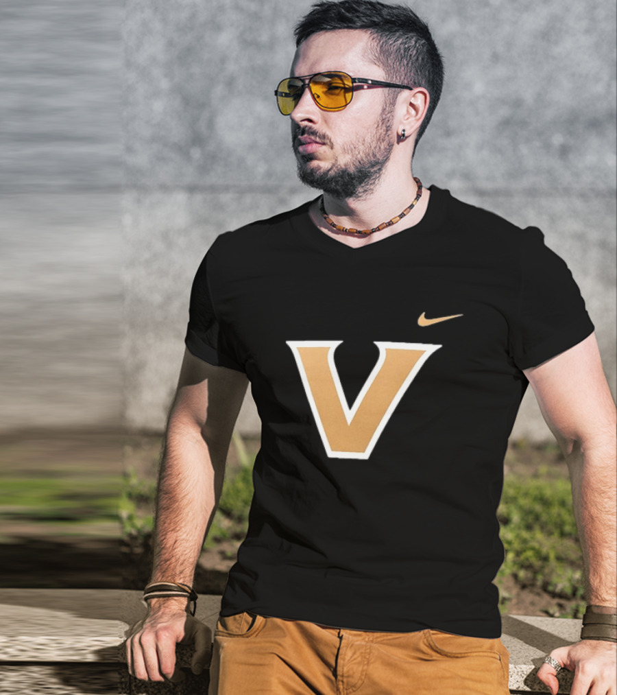 Vanderbilt Commodores Black V T-Shirt