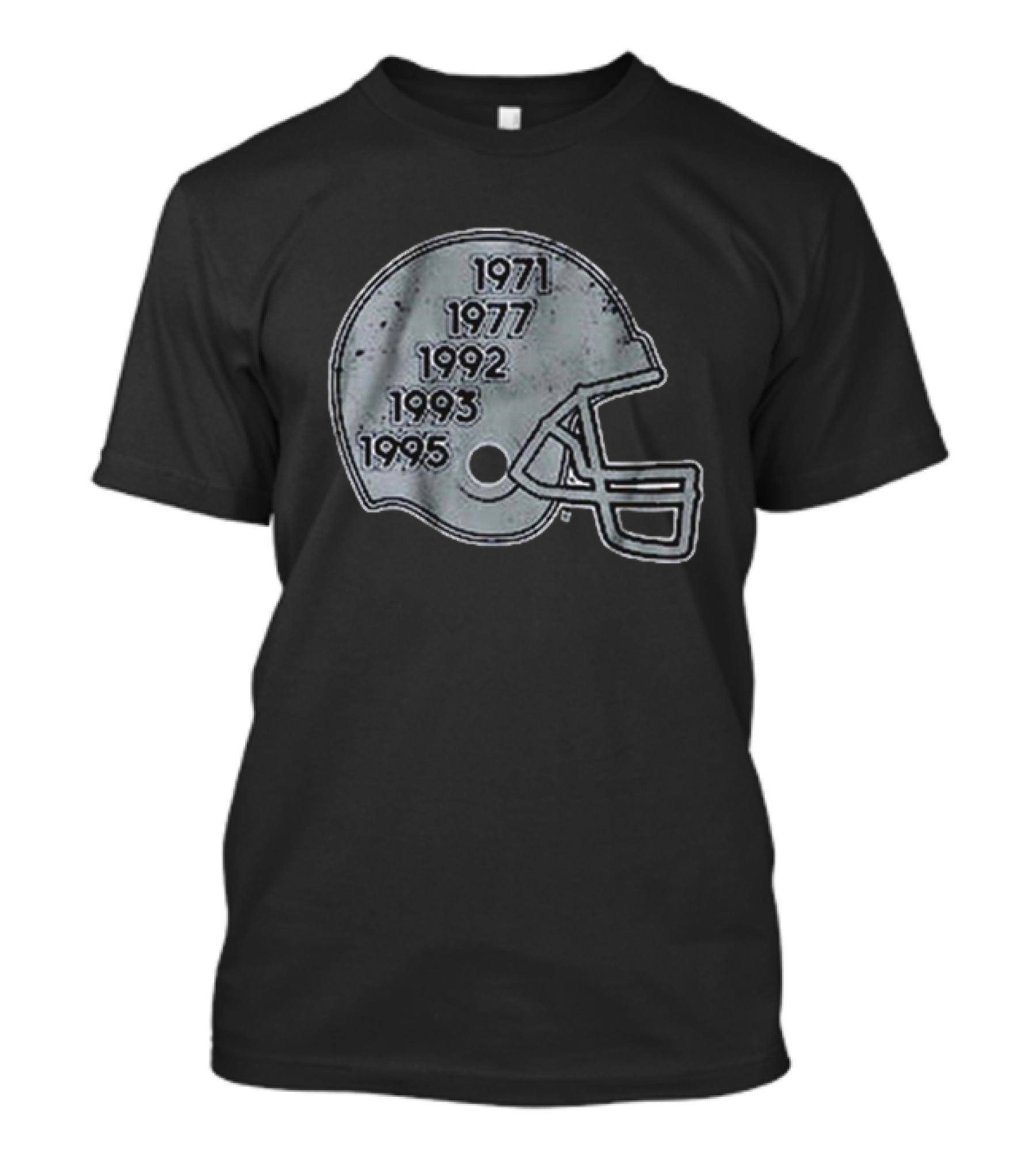 Dallas Football Glory Helmet 1971 1977 1992 1993 1995 T-Shirt