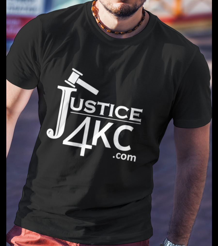Justice 4KC .com Logo With Gavel T-Shirt