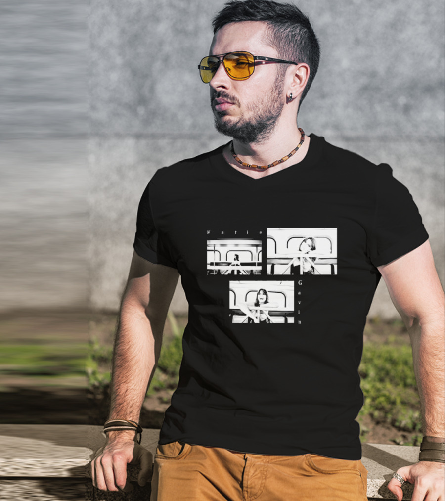 Katie Gavin Black And White Photo Triptych T-Shirt
