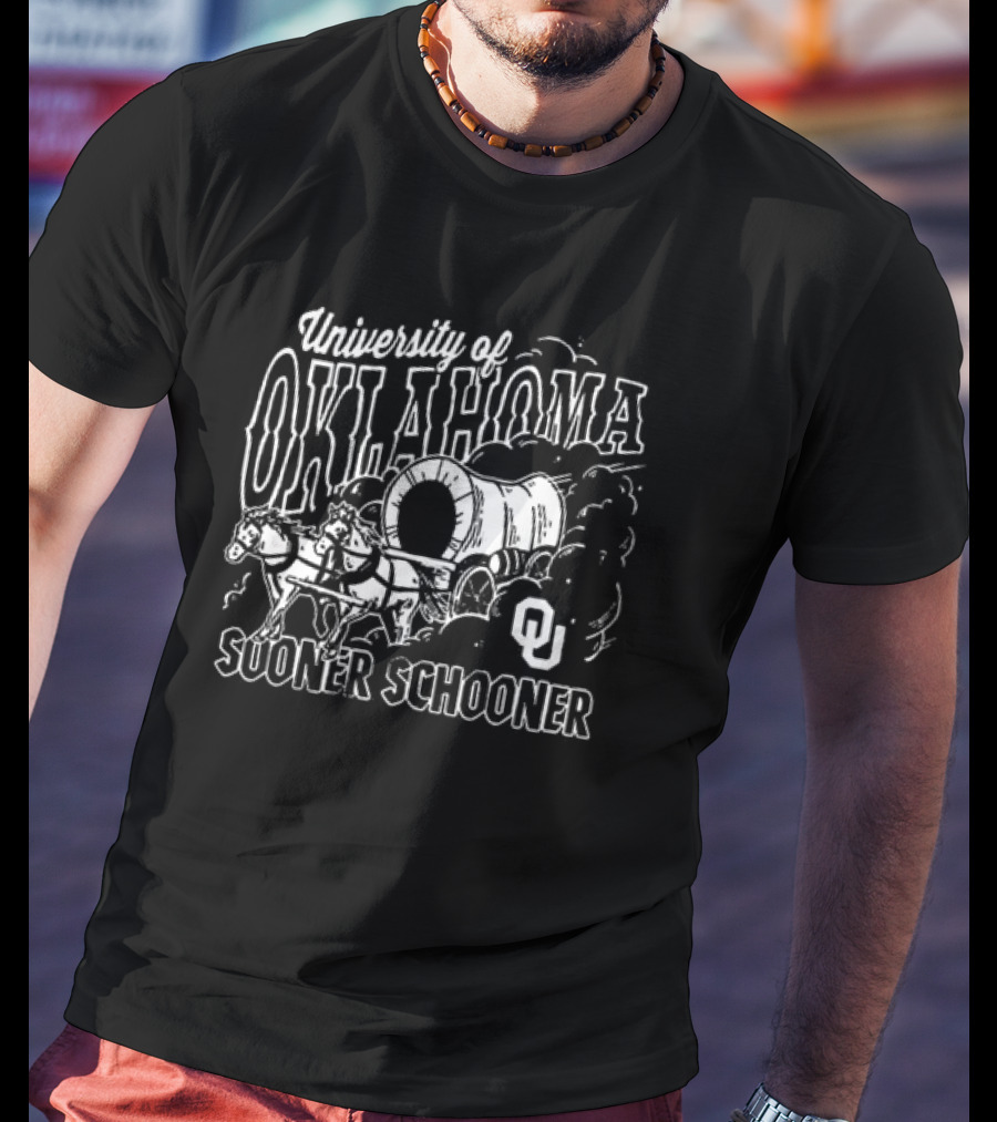 University Of Oklahoma OU Sooner Schooner Wagon T-Shirt