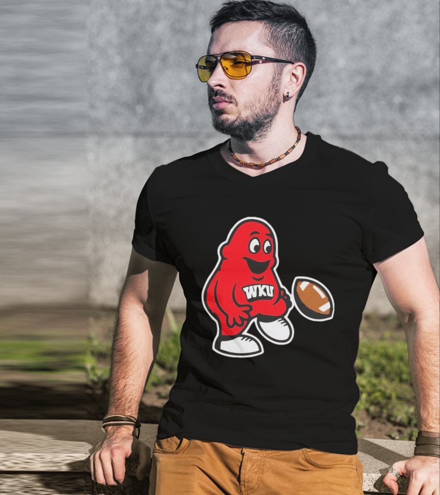 Western Kentucky Hilltoppers WKU Big Red Football Mascot T-Shirt