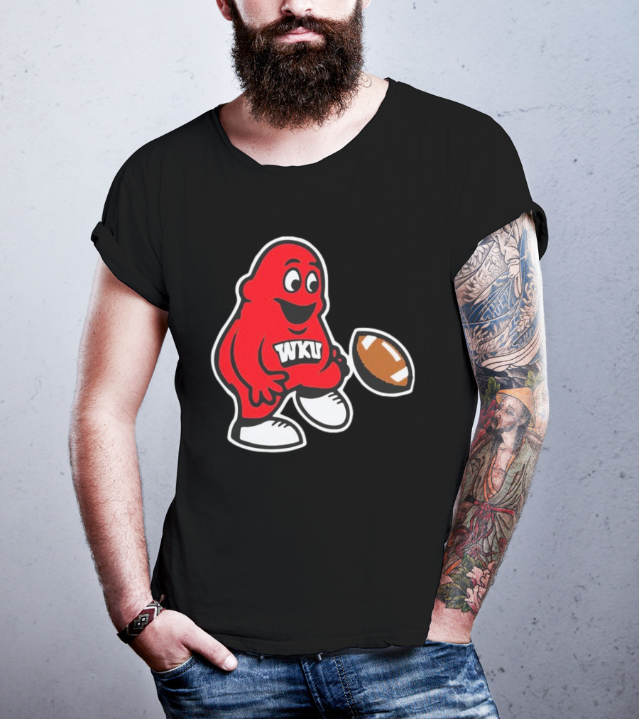 Western Kentucky Hilltoppers WKU Big Red Football Mascot T-Shirt