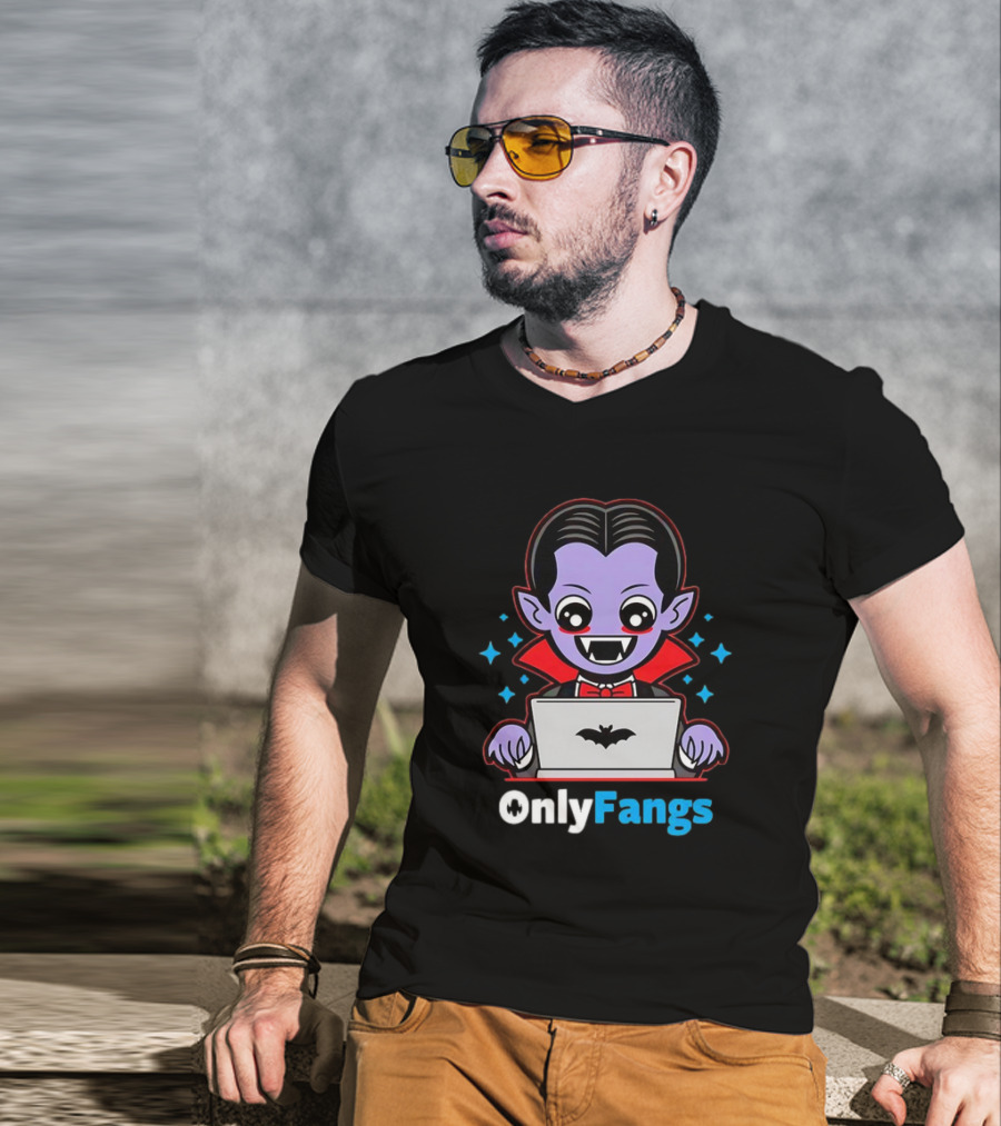 OnlyFangs A Favorite Site For Vampires T-Shirt