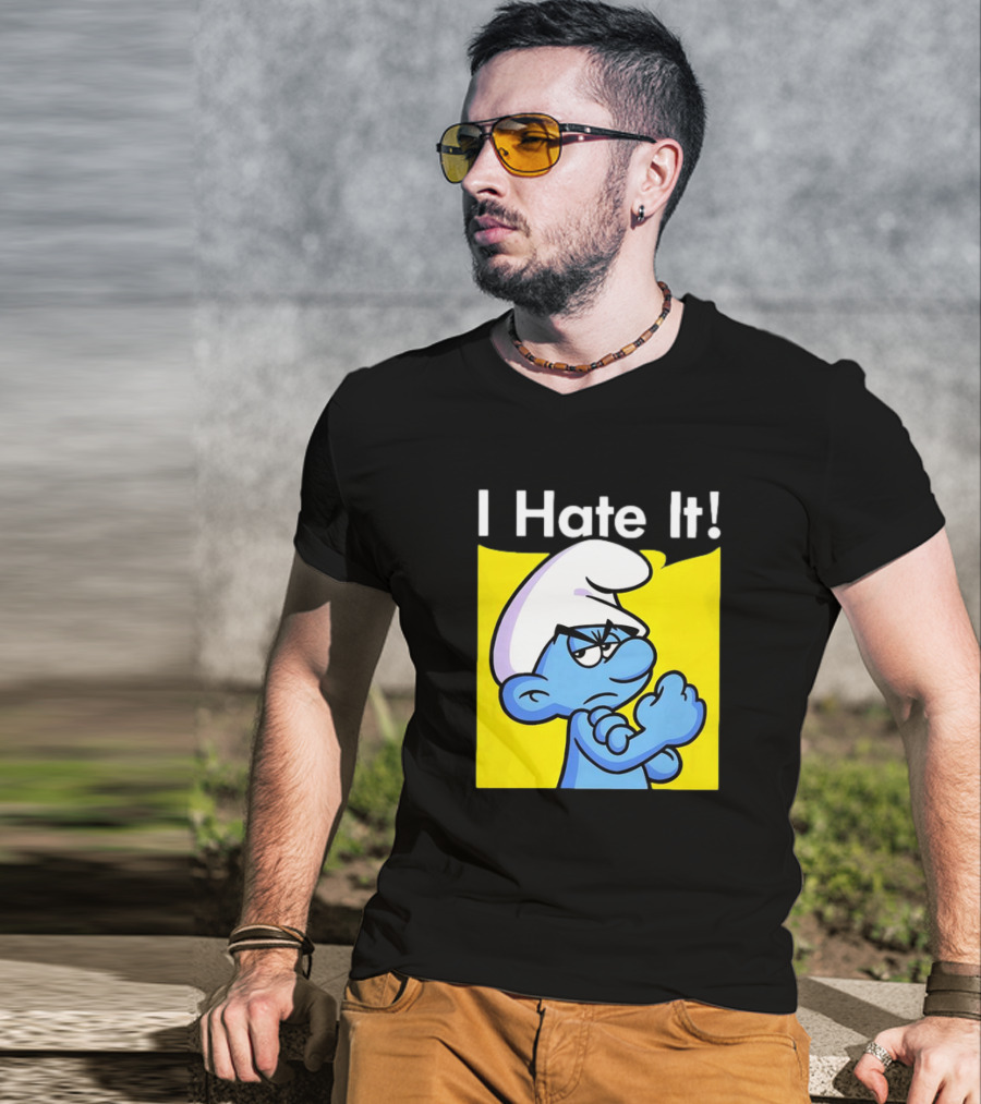 I Hate It Grouchy Smurf Rosie The Riveter T-Shirt
