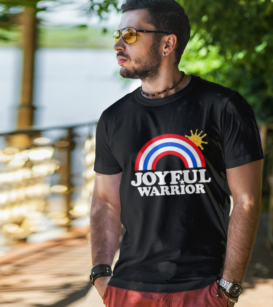 Joyful Warrior Rainbow Sunburst T-Shirt
