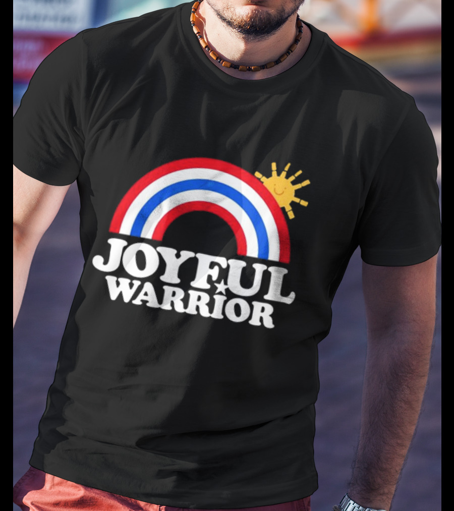 Joyful Warrior Rainbow Sunburst T-Shirt