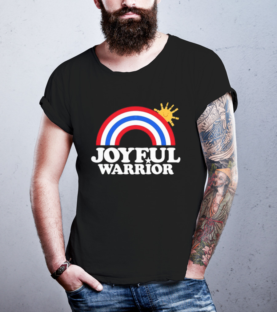 Joyful Warrior Rainbow Sunburst T-Shirt