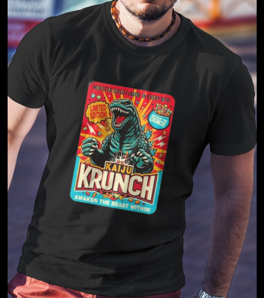 Kaiju Krunch Monster-Sized Flavor Awaken The Beast Within T-Shirt
