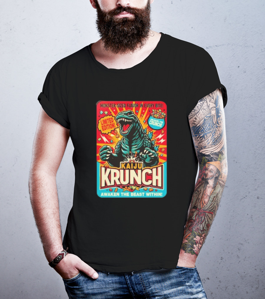 Kaiju Krunch Monster-Sized Flavor Awaken The Beast Within T-Shirt