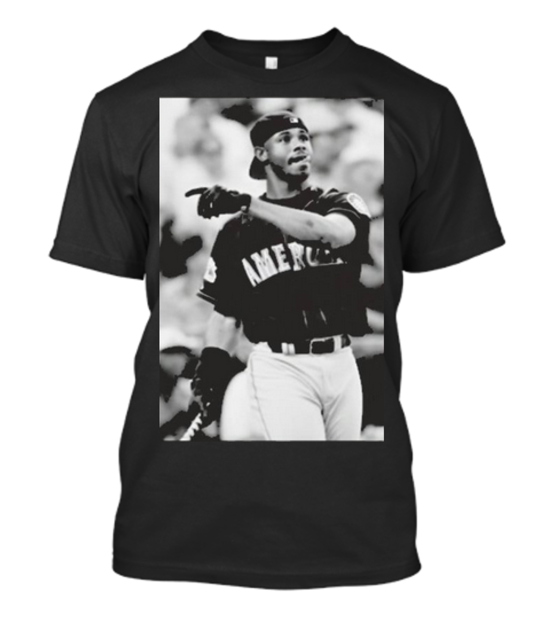 Mina Kimes Wearing Ken Griffey Jr. Baseball America Jersey T-Shirt