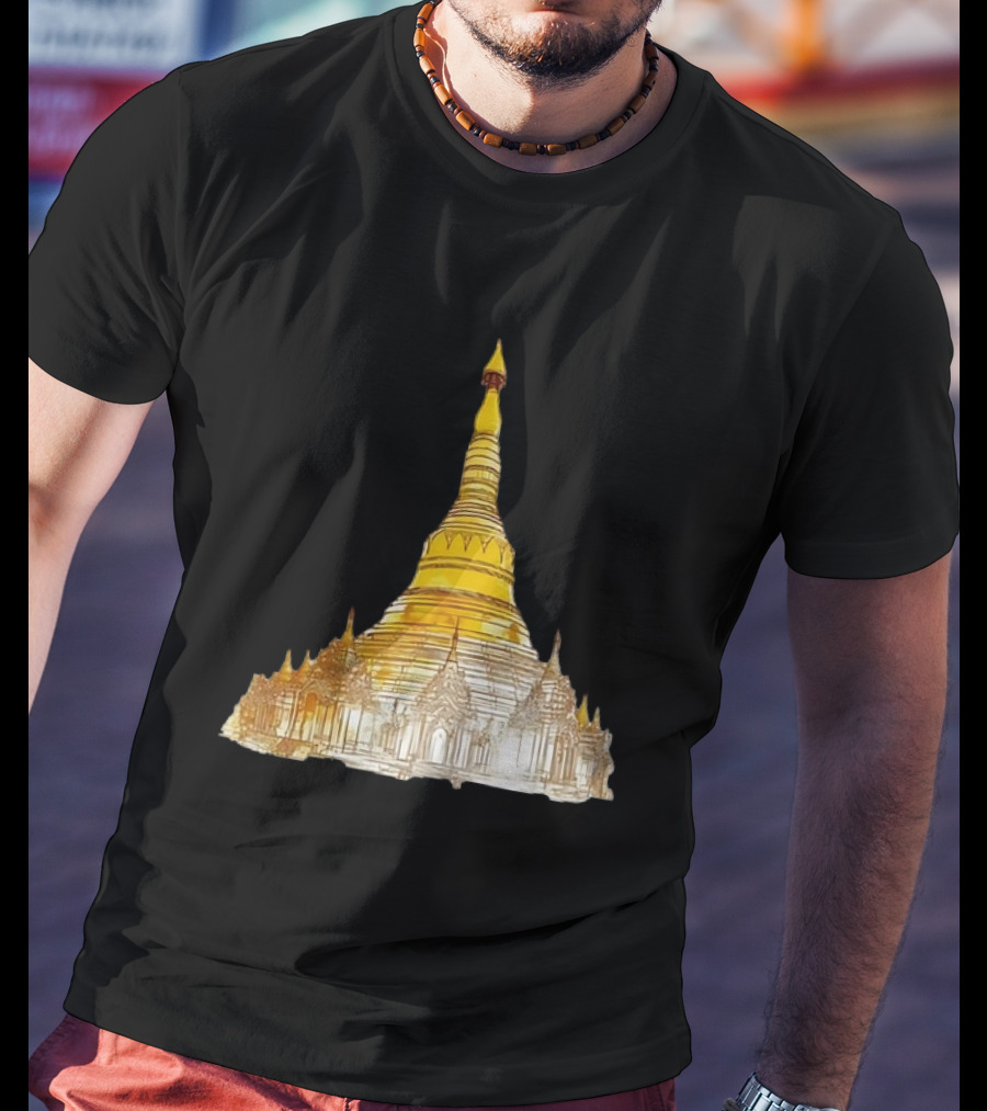 Neuschwanstein Castle Myanmar Pagoda T-Shirt
