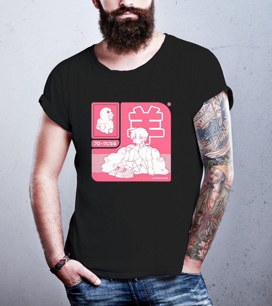 Sheepxing Bloke Becomes Broke Jobiegang Anime T-Shirt