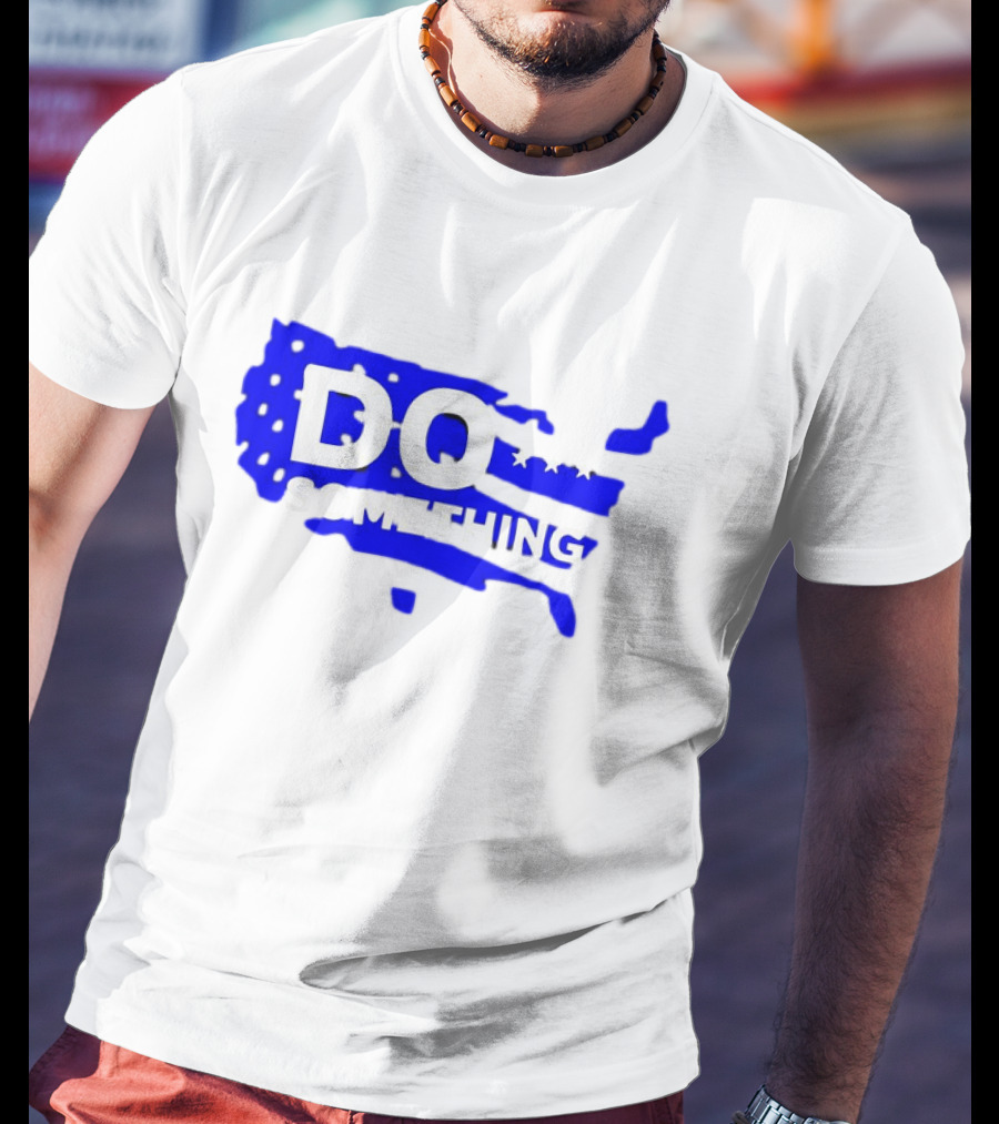 DO SOMETHING USA Flag Map T-Shirt