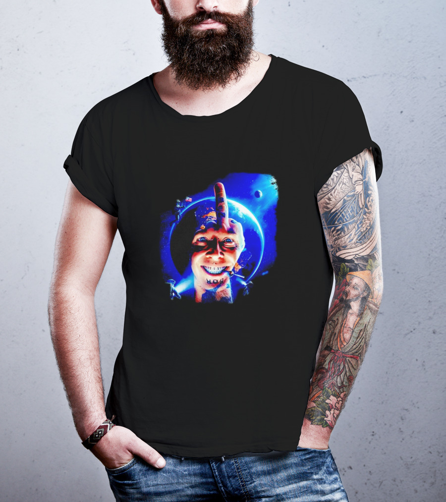 HOG Tom Middle Finger Space Grin T-Shirt