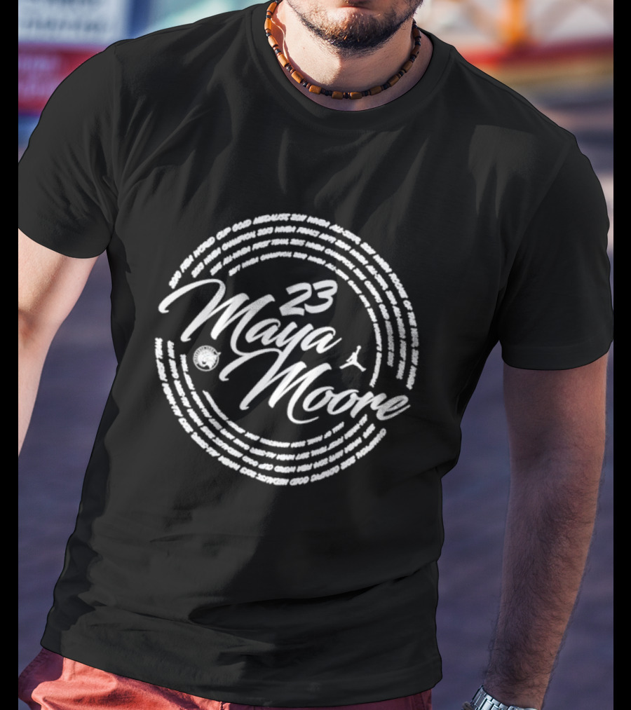 Caitlin Clark 23 Maya Moore Warmup T-Shirt