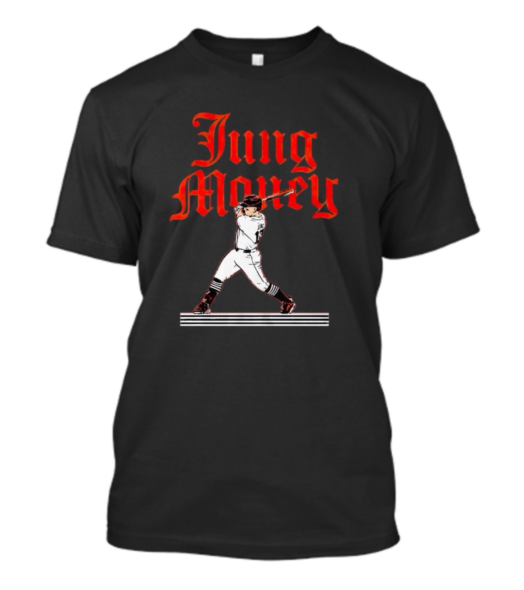 Jung Money Baseball Swing Detroit T-Shirt