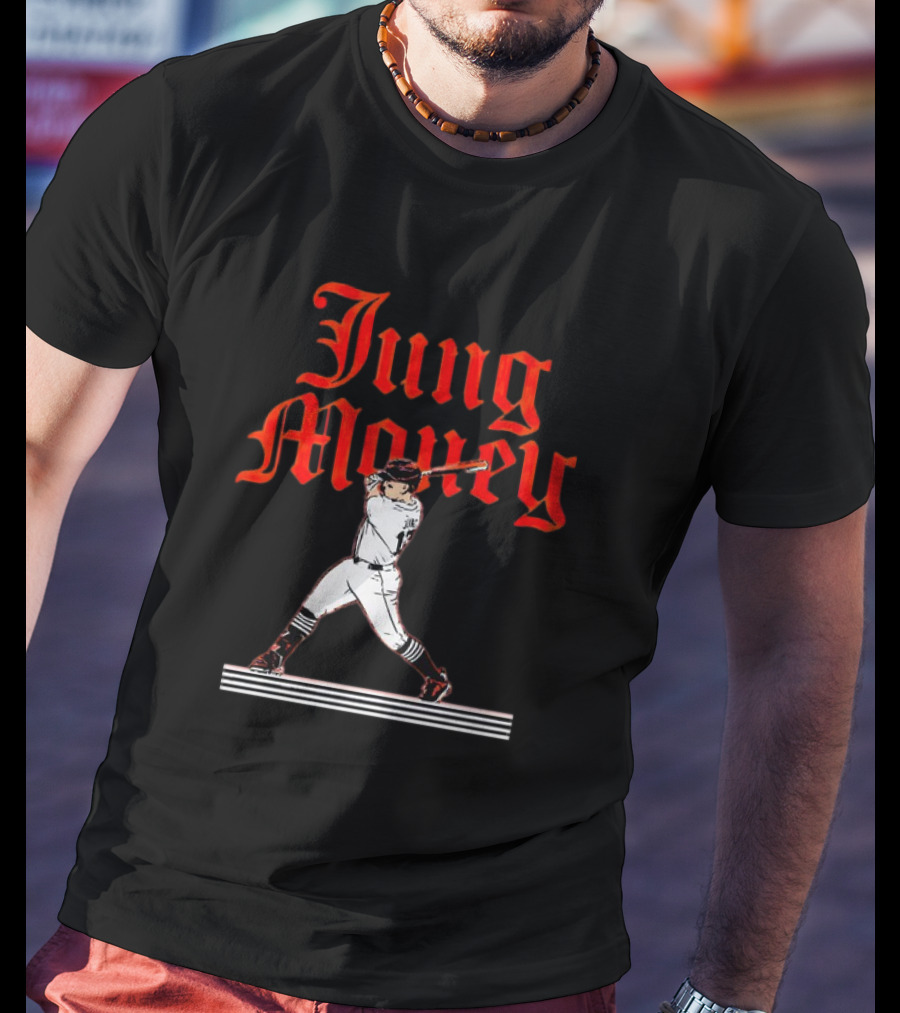 Jung Money Baseball Swing Detroit T-Shirt
