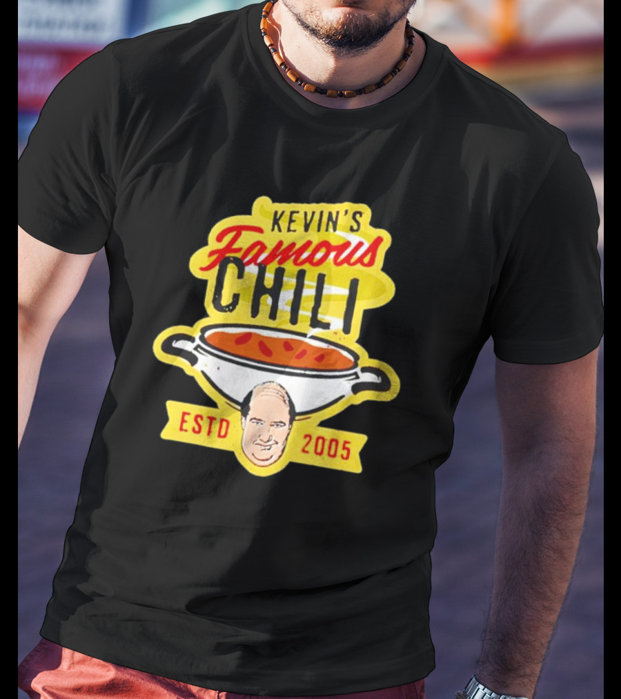 Kevin’s Famous Chili Estd 2005 Michael Wearing Badge T-Shirt
