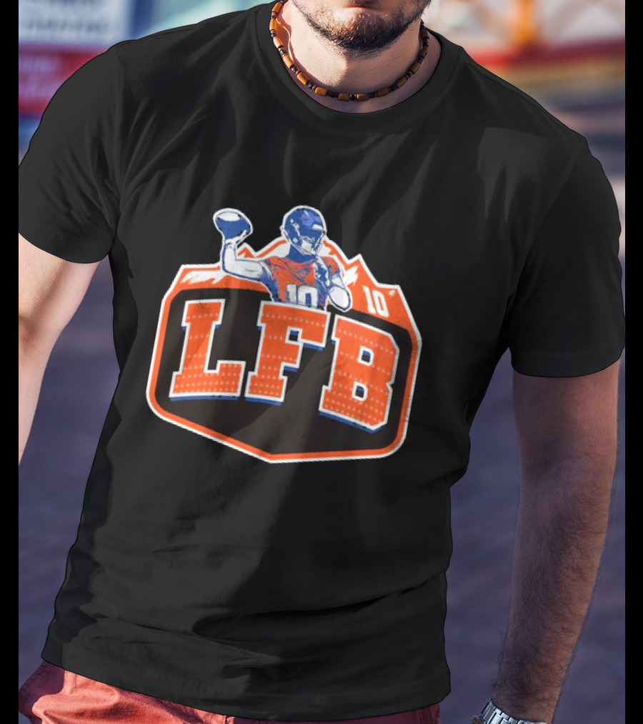 LFB 10 Denver Broncos Bo Nix T-Shirt