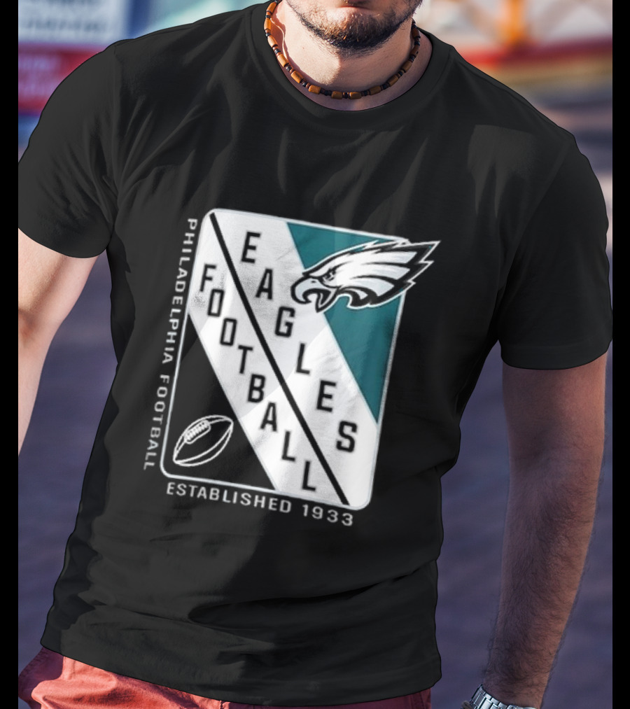 Philadelphia Eagles Football Shield Logo Established 1933 T-Shirt