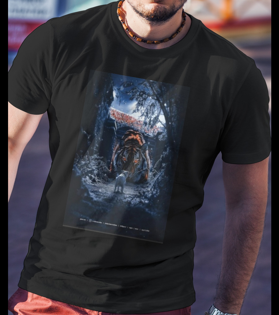 Chapter 1 Kickoff On The Plains Auburn Tigers Stadium Tiger Night Scene T-Shirt