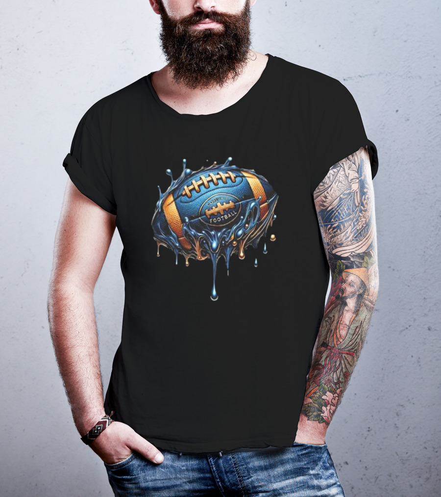 Code Blue Football Dripping Fantasy T-Shirt